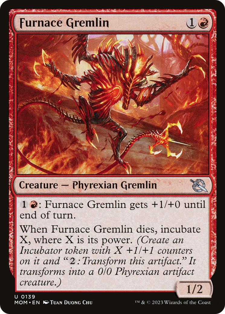 Furnace Gremlin (MOM-139) - March of the Machine - Premium MTG Single from Wizards of the Coast - Just $0.08! Shop now at Game Crave Tournament Store