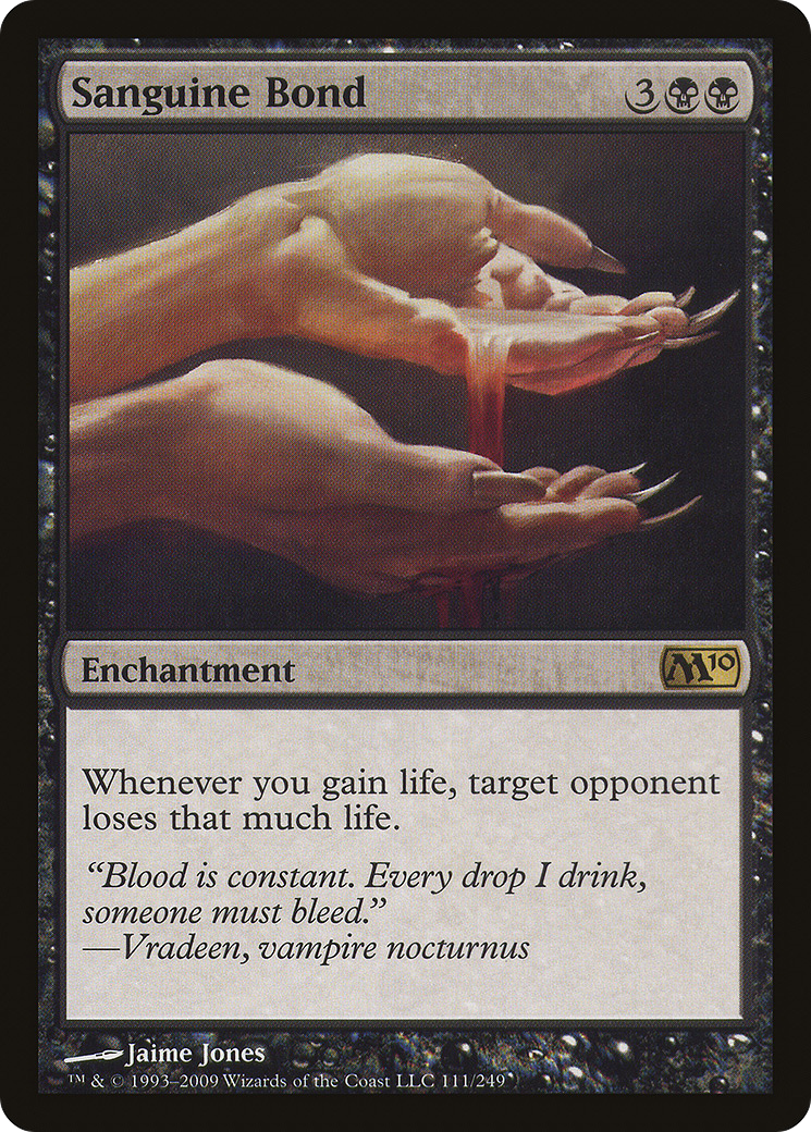 Sanguine Bond (M10-111) - Magic 2010 - Premium MTG Single from Wizards of the Coast - Just $2.73! Shop now at Game Crave Tournament Store