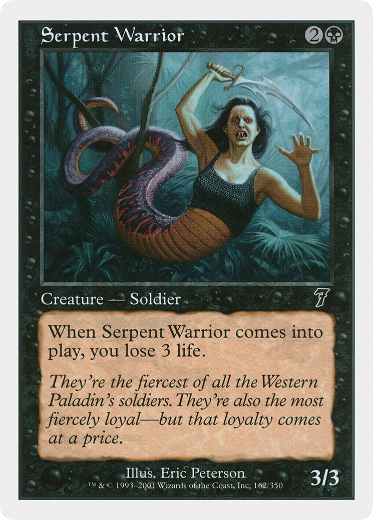 Serpent Warrior (7ED-162) - Seventh Edition - Premium MTG Single from Wizards of the Coast - Just $0.08! Shop now at Game Crave Tournament Store