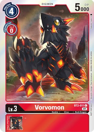Vorvomon (ST-11 Special Entry Pack) (BT2-011) - Release Special Booster Foil - Premium Digimon Single from Bandai - Just $0.25! Shop now at Game Crave Tournament Store