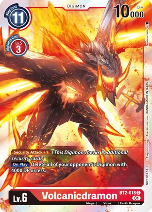 Volcanicdramon (ST-11 Special Entry Pack) (BT2-018) - Release Special Booster Foil - Premium Digimon Single from Bandai - Just $0.28! Shop now at Game Crave Tournament Store