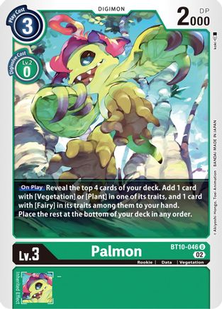 Palmon (BT10-046) - Xros Encounter - Premium Digimon Single from Bandai - Just $0.66! Shop now at Game Crave Tournament Store