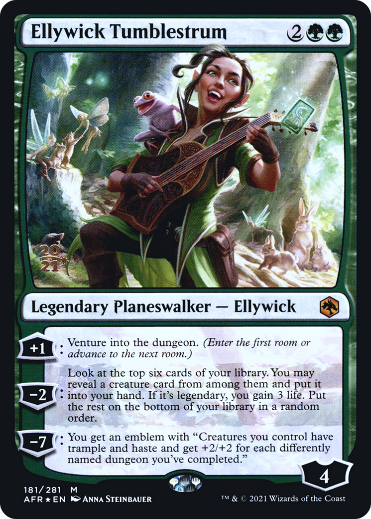 Ellywick Tumblestrum (PAFR-181S) - Adventures in the Forgotten Realms Promos Foil - Premium MTG Single from Wizards of the Coast - Just $0.34! Shop now at Game Crave Tournament Store