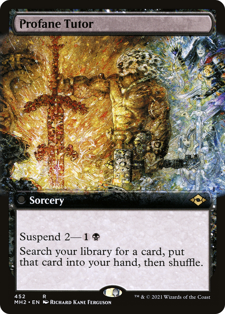 Profane Tutor (MH2-452) - Modern Horizons 2: (Extended Art) Foil - Premium MTG Single from Wizards of the Coast - Just $1.21! Shop now at Game Crave Tournament Store