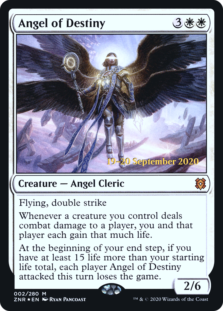 Angel of Destiny (PZNR-02S) - Zendikar Rising Promos Foil - Premium MTG Single from Wizards of the Coast - Just $2.17! Shop now at Game Crave Tournament Store
