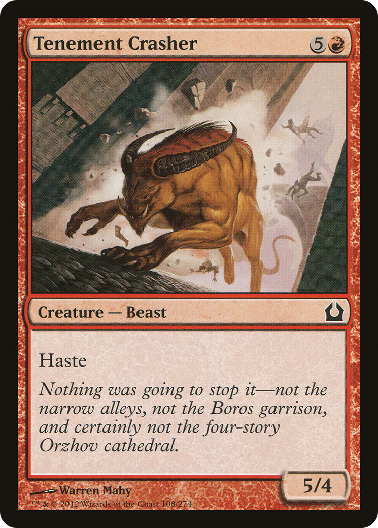 Tenement Crasher (RTR-108) - Return to Ravnica - Premium MTG Single from Wizards of the Coast - Just $0.25! Shop now at Game Crave Tournament Store