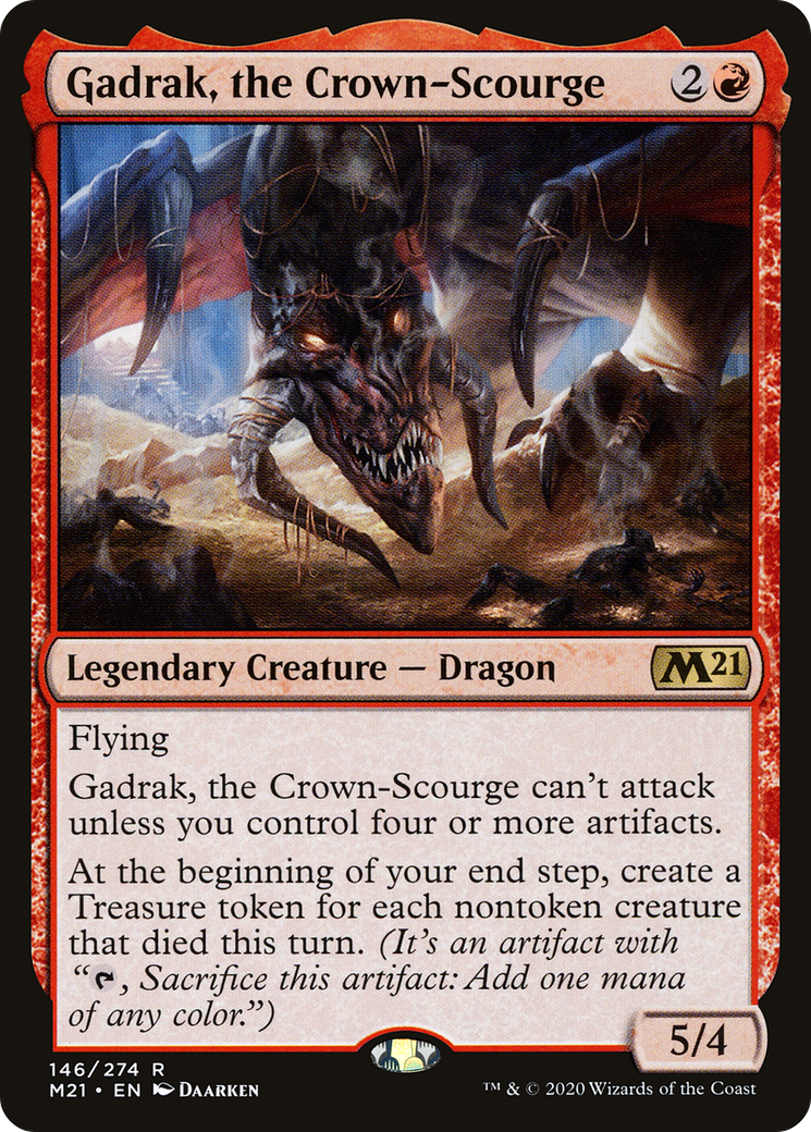 Gadrak, the Crown-Scourge (M21-146) - Core Set 2021 - Premium MTG Single from Wizards of the Coast - Just $0.40! Shop now at Game Crave Tournament Store