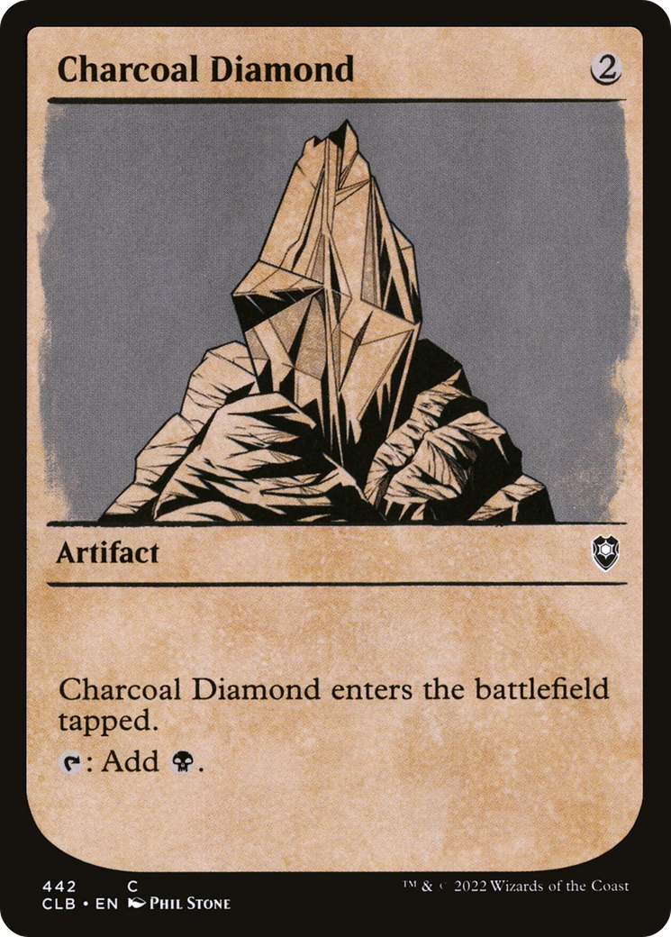 Charcoal Diamond (CLB-442) - Commander Legends: Battle for Baldur's Gate: (Showcase) Foil - Premium MTG Single from Wizards of the Coast - Just $0.25! Shop now at Game Crave Tournament Store