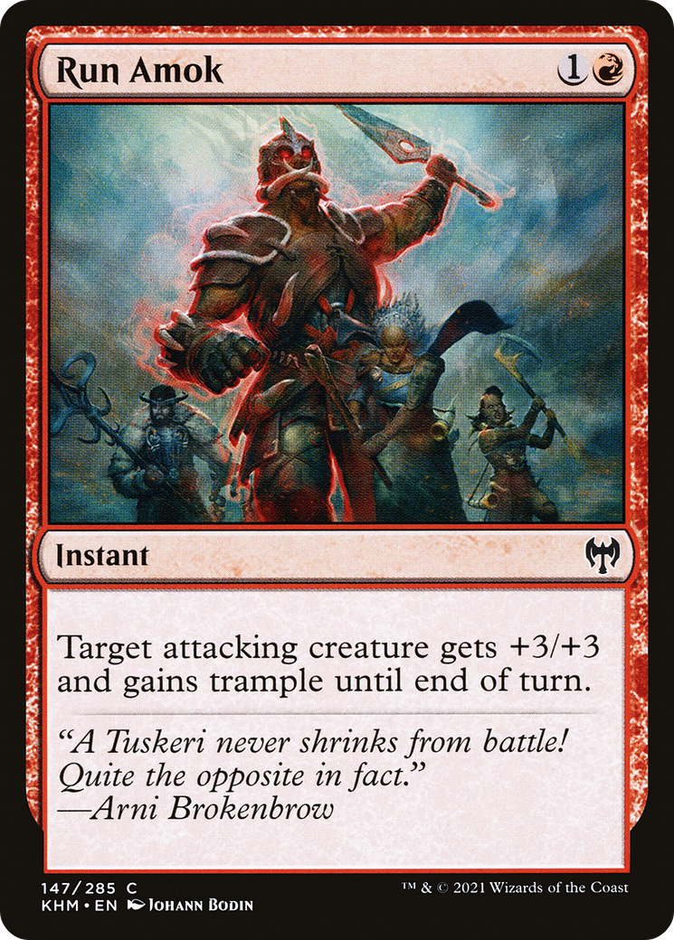 Run Amok (KHM-147) - Kaldheim - Premium MTG Single from Wizards of the Coast - Just $0.25! Shop now at Game Crave Tournament Store