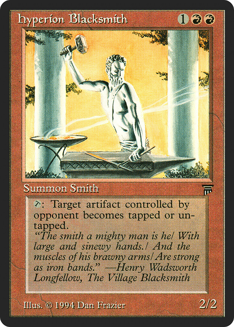 Hyperion Blacksmith (LEG-152) - Legends - Premium MTG Single from Wizards of the Coast - Just $0.56! Shop now at Game Crave Tournament Store
