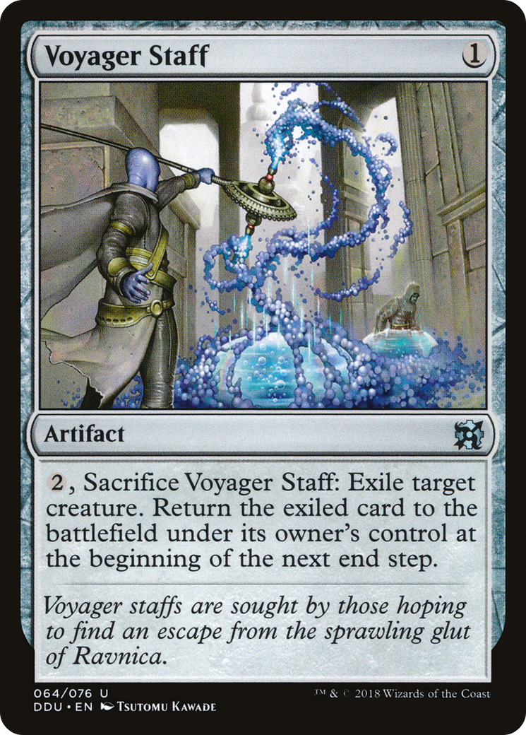 Voyager Staff (DDU-064) - Duel Decks: Elves vs. Inventors - Premium MTG Single from Wizards of the Coast - Just $0.13! Shop now at Game Crave Tournament Store