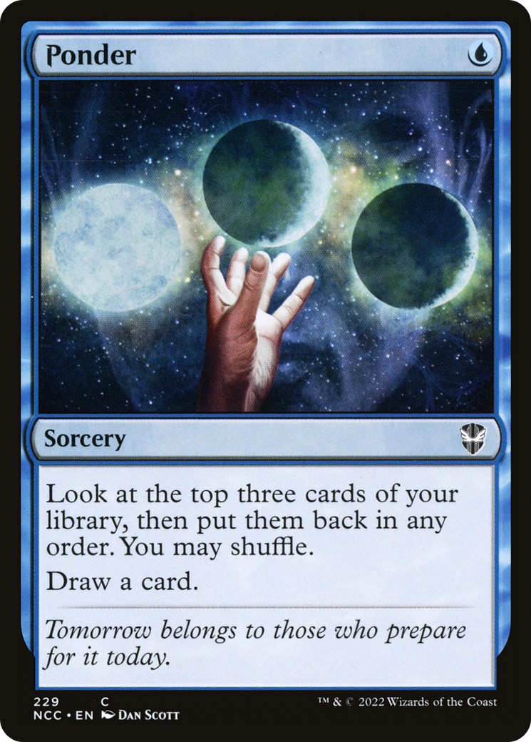 Ponder (NCC-229) - New Capenna Commander - Premium MTG Single from Wizards of the Coast - Just $1.98! Shop now at Game Crave Tournament Store