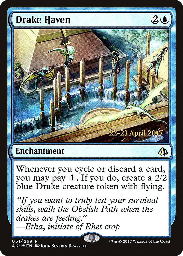 Drake Haven (PAKH-51S) - Amonkhet Promos Foil - Premium MTG Single from Wizards of the Coast - Just $0.34! Shop now at Game Crave Tournament Store