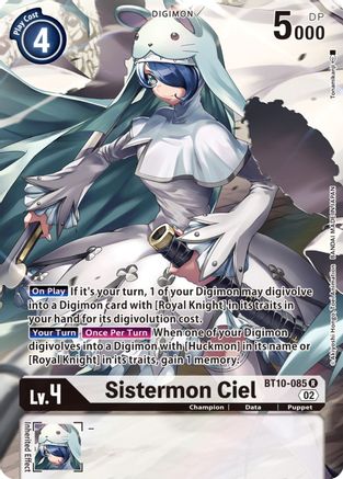 Sistermon Ciel (Alternate Art) (BT10-085) - Xros Encounter Foil - Premium Digimon Single from Bandai - Just $19.23! Shop now at Game Crave Tournament Store