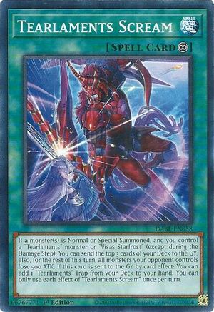 Tearlaments Scream (DABL-EN058) - Darkwing Blast 1st Edition - Premium Yugioh Single from Konami - Just $0.08! Shop now at Game Crave Tournament Store