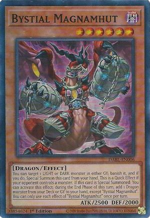 Bystial Magnamhut (DABL-EN006) - Darkwing Blast 1st Edition - Premium Yugioh Single from Konami - Just $1.04! Shop now at Game Crave Tournament Store
