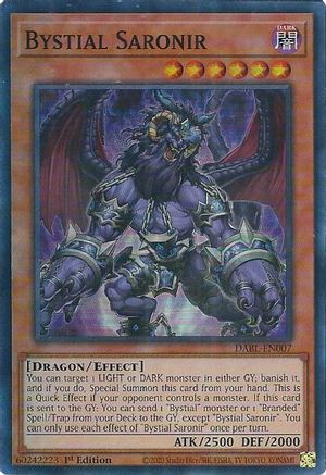 Bystial Saronir (DABL-EN007) - Darkwing Blast 1st Edition - Premium Yugioh Single from Konami - Just $2.49! Shop now at Game Crave Tournament Store