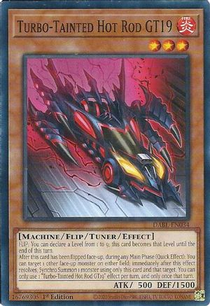 Turbo-Tainted Hot Rod GT19 (DABL-EN034) - Darkwing Blast 1st Edition - Premium Yugioh Single from Konami - Just $0.25! Shop now at Game Crave Tournament Store