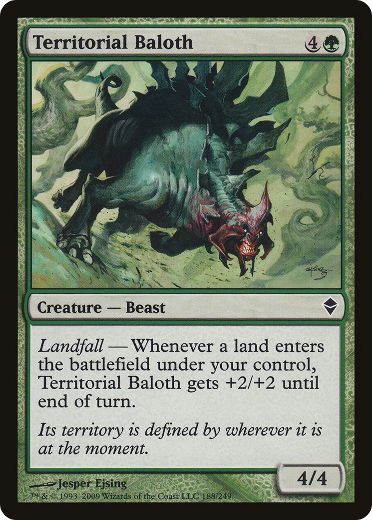 Territorial Baloth (ZEN-188) - Zendikar Foil - Premium MTG Single from Wizards of the Coast - Just $0.12! Shop now at Game Crave Tournament Store