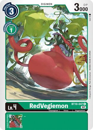 RedVegiemon (BT10-047) - Xros Encounter - Premium Digimon Single from Bandai - Just $0.25! Shop now at Game Crave Tournament Store