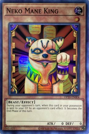 Neko Mane King (OP20-EN004) - OTS Tournament Pack 20 Unlimited - Premium Yugioh Single from Konami - Just $0.28! Shop now at Game Crave Tournament Store
