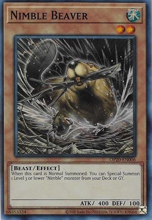 Nimble Beaver (OP20-EN006) - OTS Tournament Pack 20 Unlimited - Premium Yugioh Single from Konami - Just $0.45! Shop now at Game Crave Tournament Store
