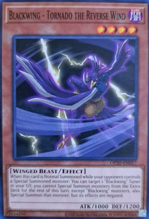 Blackwing - Tornado the Reverse Wind (OP20-EN017) - OTS Tournament Pack 20 Unlimited - Premium Yugioh Single from Konami - Just $0.25! Shop now at Game Crave Tournament Store