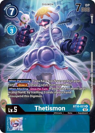 Thetismon (Alternate Art) (BT10-023) - Xros Encounter Foil - Premium Digimon Single from Bandai - Just $3.25! Shop now at Game Crave Tournament Store