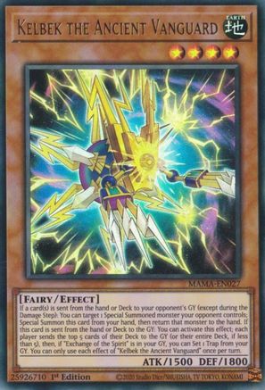 Kelbek the Ancient Vanguard (MAMA-EN027) - Magnificent Mavens 1st Edition - Premium Yugioh Single from Konami - Just $0.42! Shop now at Game Crave Tournament Store