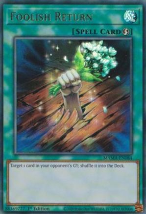 Foolish Return (MAMA-EN084) - Magnificent Mavens 1st Edition - Premium Yugioh Single from Konami - Just $0.25! Shop now at Game Crave Tournament Store