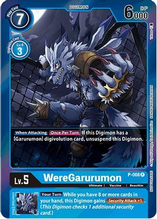 WereGarurumon (Gift Box 2022) (P-008) - Digimon Promotion Cards Foil - Premium Digimon Single from Bandai - Just $0.69! Shop now at Game Crave Tournament Store