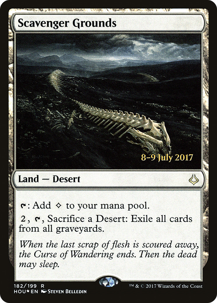 Scavenger Grounds (PHOU-182S) - Hour of Devastation Promos Foil - Premium MTG Single from Wizards of the Coast - Just $1.59! Shop now at Game Crave Tournament Store