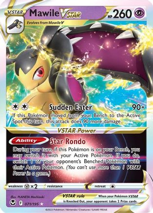 Mawile VSTAR 71/195 - Silver Tempest Holofoil - Premium Pokemon Single from Nintendo - Just $0.50! Shop now at Game Crave Tournament Store