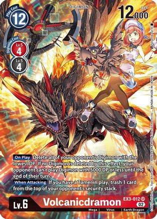 Volcanicdramon (Alternate Art) (EX3-012) - Draconic Roar Foil - Premium Digimon Single from Bandai - Just $4.48! Shop now at Game Crave Tournament Store