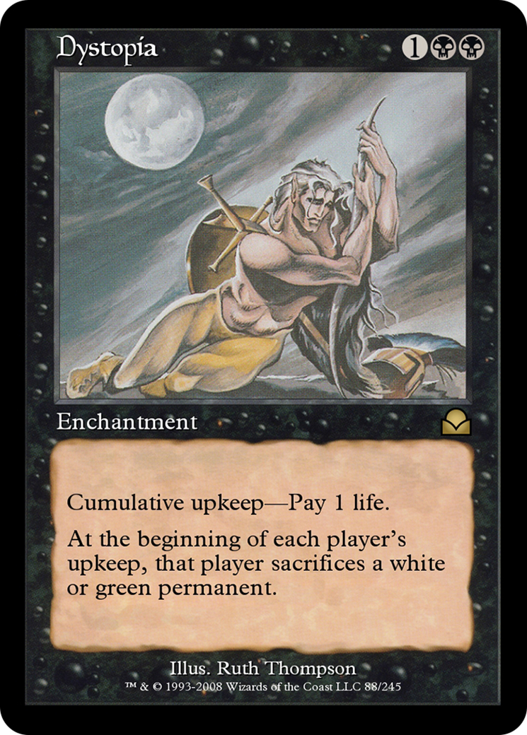 Dystopia (ME2-088) - Masters Edition II Foil - Premium MTG Single from Wizards of the Coast - Just $0! Shop now at Game Crave Tournament Store