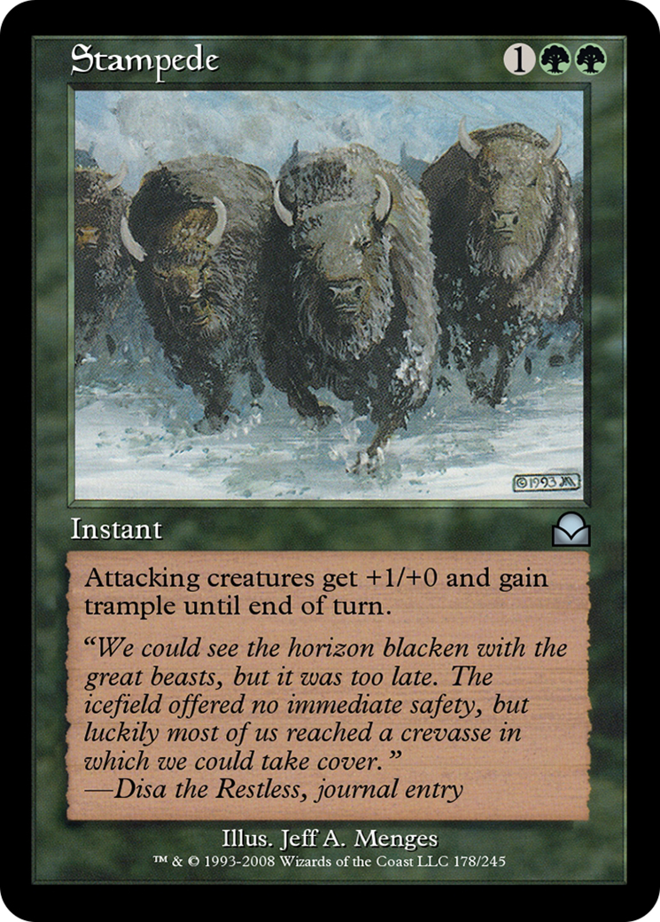 Stampede (ME2-178) - Masters Edition II - Premium MTG Single from Wizards of the Coast - Just $0! Shop now at Game Crave Tournament Store
