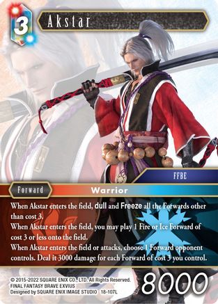Akstar (RESURGENCE OF POWER) - Premium Final Fantasy Single from Resurgence of Power - Just $14.10! Shop now at Game Crave Tournament Store