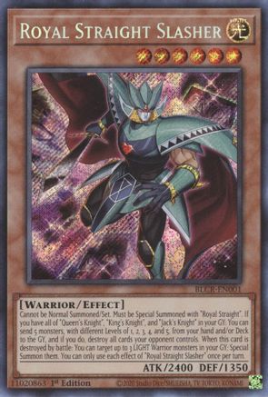 Royal Straight Slasher (BLCR-EN001) - Battles of Legend: Crystal Revenge 1st Edition - Premium Yugioh Single from Konami - Just $0.25! Shop now at Game Crave Tournament Store