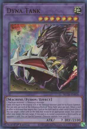 Dyna Tank (BLCR-EN018) - Battles of Legend: Crystal Revenge 1st Edition - Premium Yugioh Single from Konami - Just $0.25! Shop now at Game Crave Tournament Store
