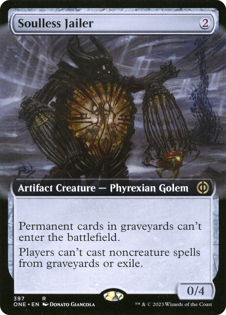 Soulless Jailer (ONE-397) - Phyrexia: All Will Be One: (Extended Art) Foil - Premium MTG Single from Wizards of the Coast - Just $1.03! Shop now at Game Crave Tournament Store