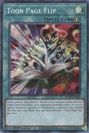 Toon Page-Flip (BLCR-EN068) - Battles of Legend: Crystal Revenge 1st Edition - Premium Yugioh Single from Konami - Just $1.96! Shop now at Game Crave Tournament Store