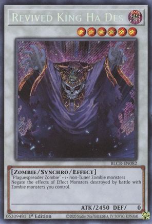 Revived King Ha Des (BLCR-EN082) - Battles of Legend: Crystal Revenge 1st Edition - Premium Yugioh Single from Konami - Just $1.70! Shop now at Game Crave Tournament Store