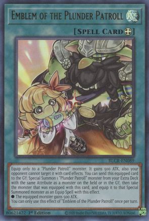 Emblem of the Plunder Patroll (BLCR-EN089) - Battles of Legend: Crystal Revenge 1st Edition - Premium Yugioh Single from Konami - Just $0.25! Shop now at Game Crave Tournament Store
