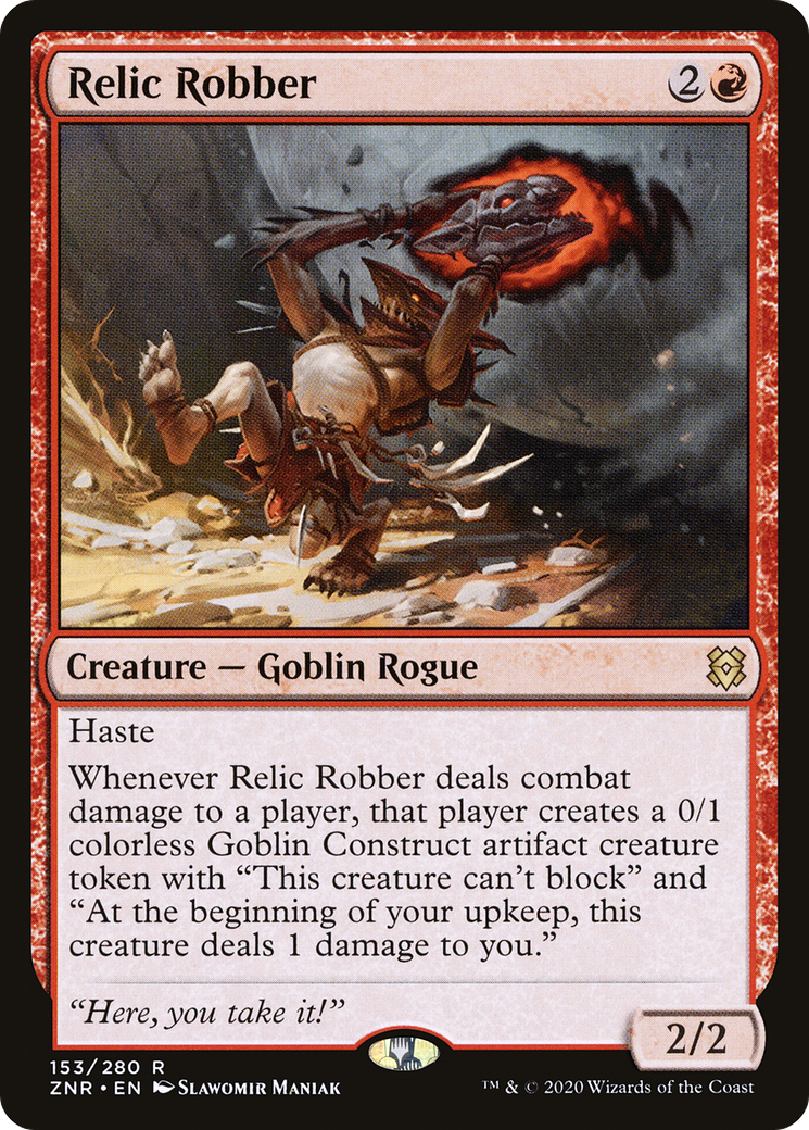 Relic Robber (ZNR-153) - Zendikar Rising Foil - Premium MTG Single from Wizards of the Coast - Just $0.25! Shop now at Game Crave Tournament Store