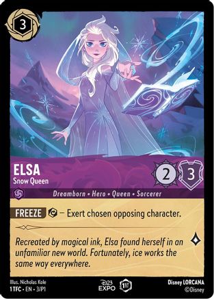 Elsa - Snow Queen (3) - D23 Promos Holofoil - Premium Lorcana Single from Disney - Just $0.63! Shop now at Game Crave Tournament Store