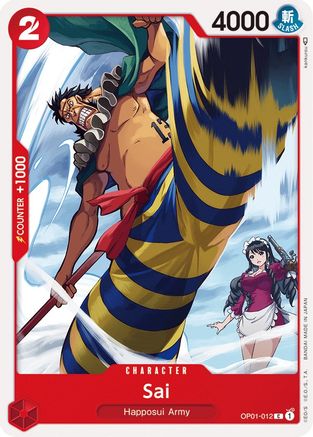 Sai (OP01-012) - Romance Dawn - Premium One Piece Single from Bandai - Just $0.08! Shop now at Game Crave Tournament Store