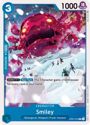 Smiley (OP01-072) - Romance Dawn - Premium One Piece Single from Bandai - Just $0.08! Shop now at Game Crave Tournament Store