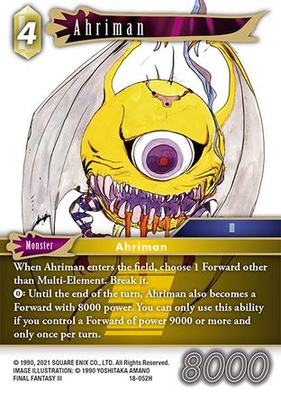 Ahriman (RESURGENCE OF POWER) Foil - Premium Final Fantasy Single from Resurgence of Power - Just $0.38! Shop now at Game Crave Tournament Store