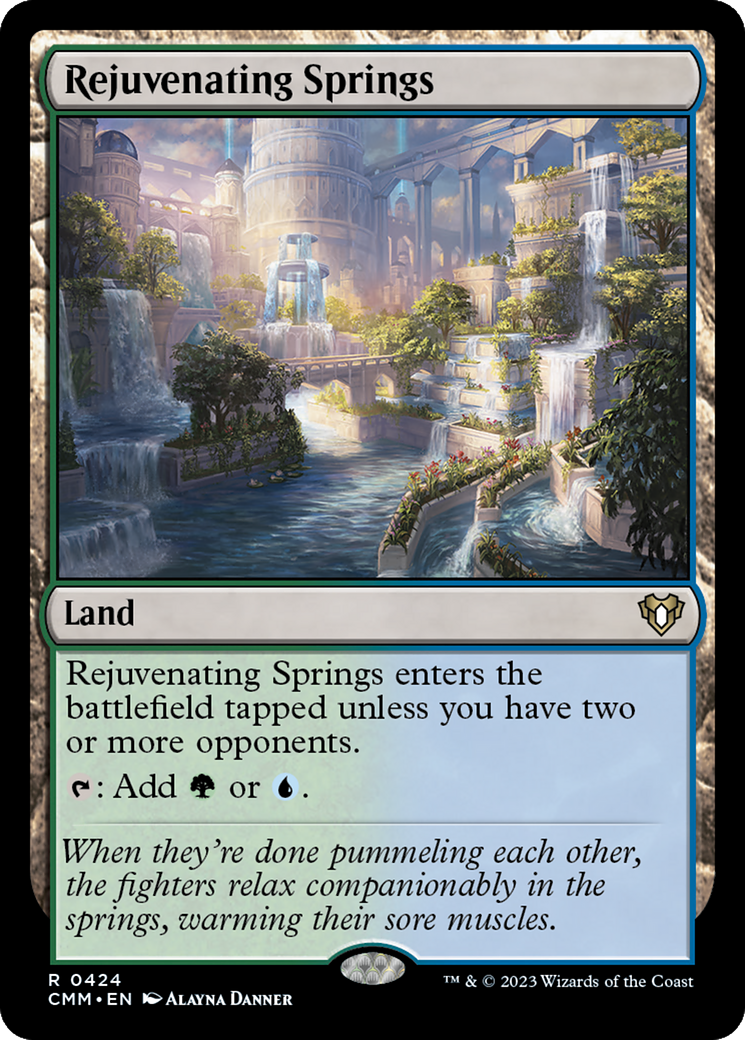Rejuvenating Springs (CMM-424) - Commander Masters Foil - Premium MTG Single from Wizards of the Coast - Just $1.32! Shop now at Game Crave Tournament Store