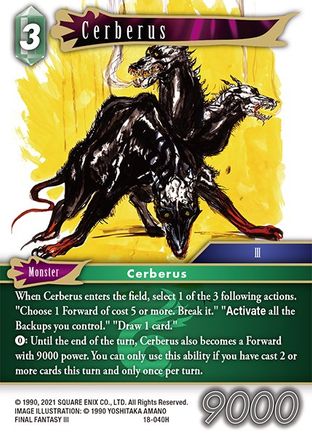 Cerberus (RESURGENCE OF POWER) Foil - Premium Final Fantasy Single from Resurgence of Power - Just $0.51! Shop now at Game Crave Tournament Store